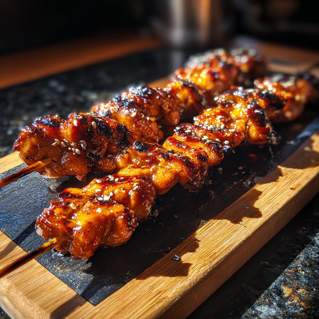 Grilled Teriyaki Chicken Skewers