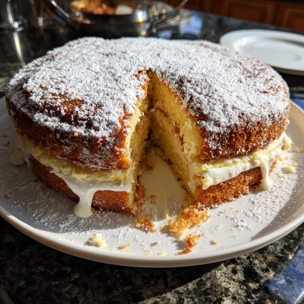 Dessert Vanilla Sponge Cake