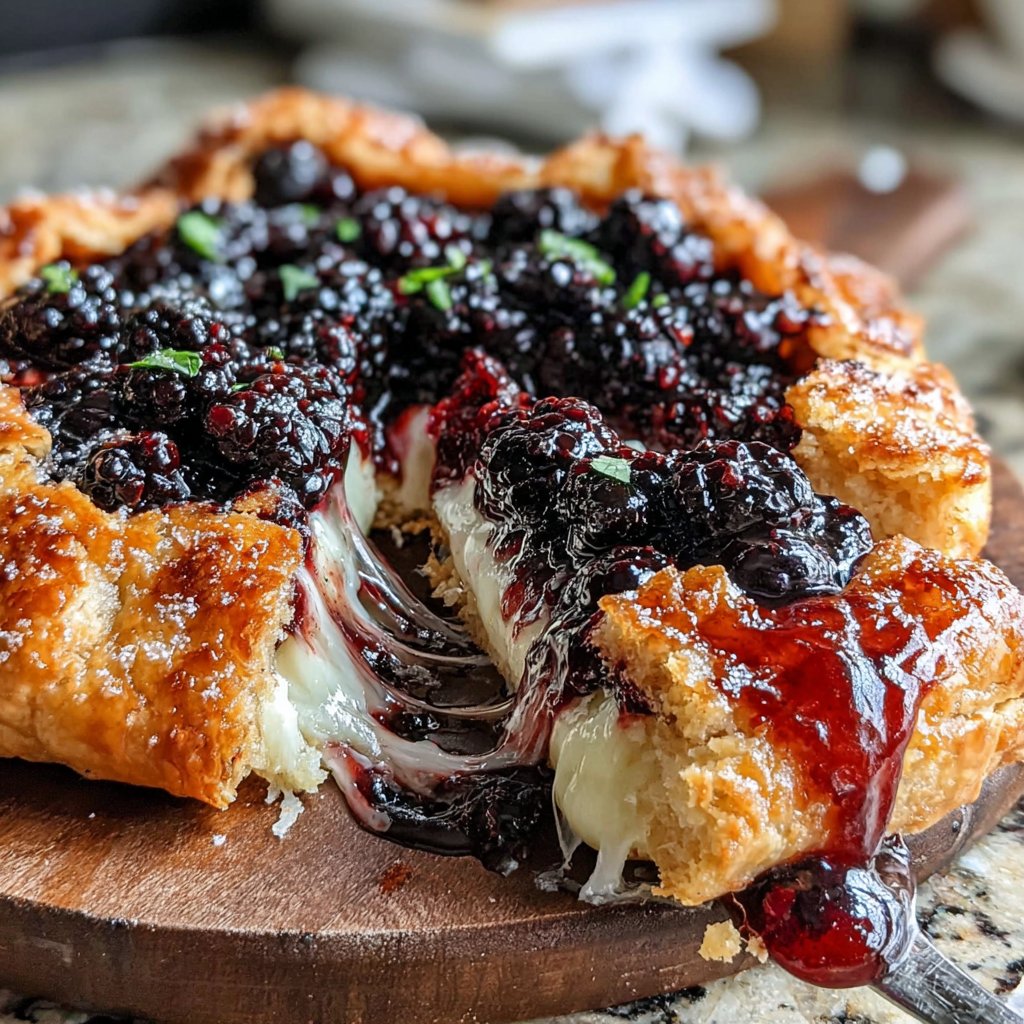 Lemon Curd & Blueberry Galette