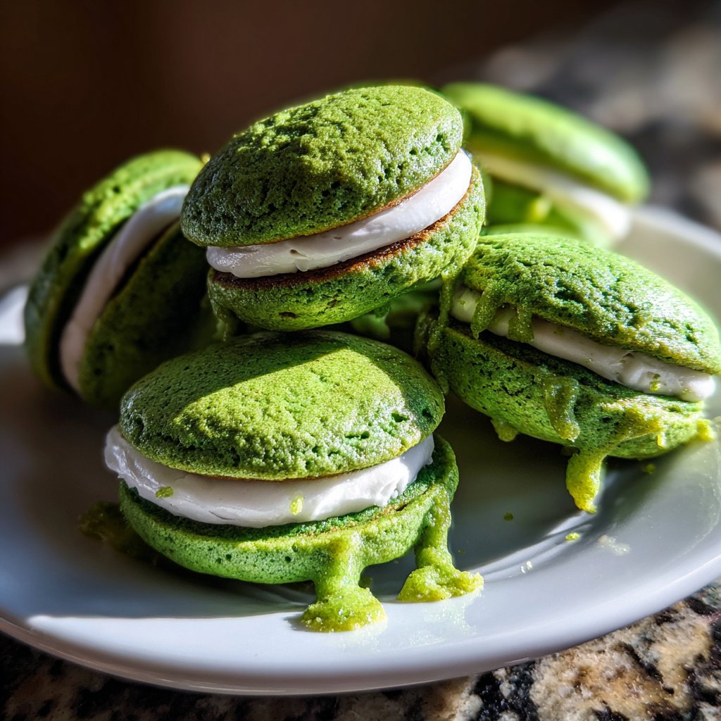 Mini Shamrock Whoopie Pies