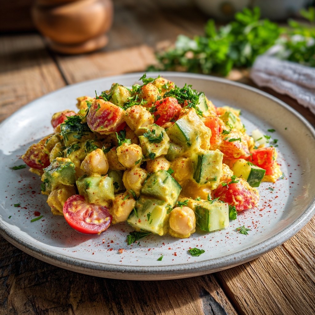 Chickpea Salad with Avocado