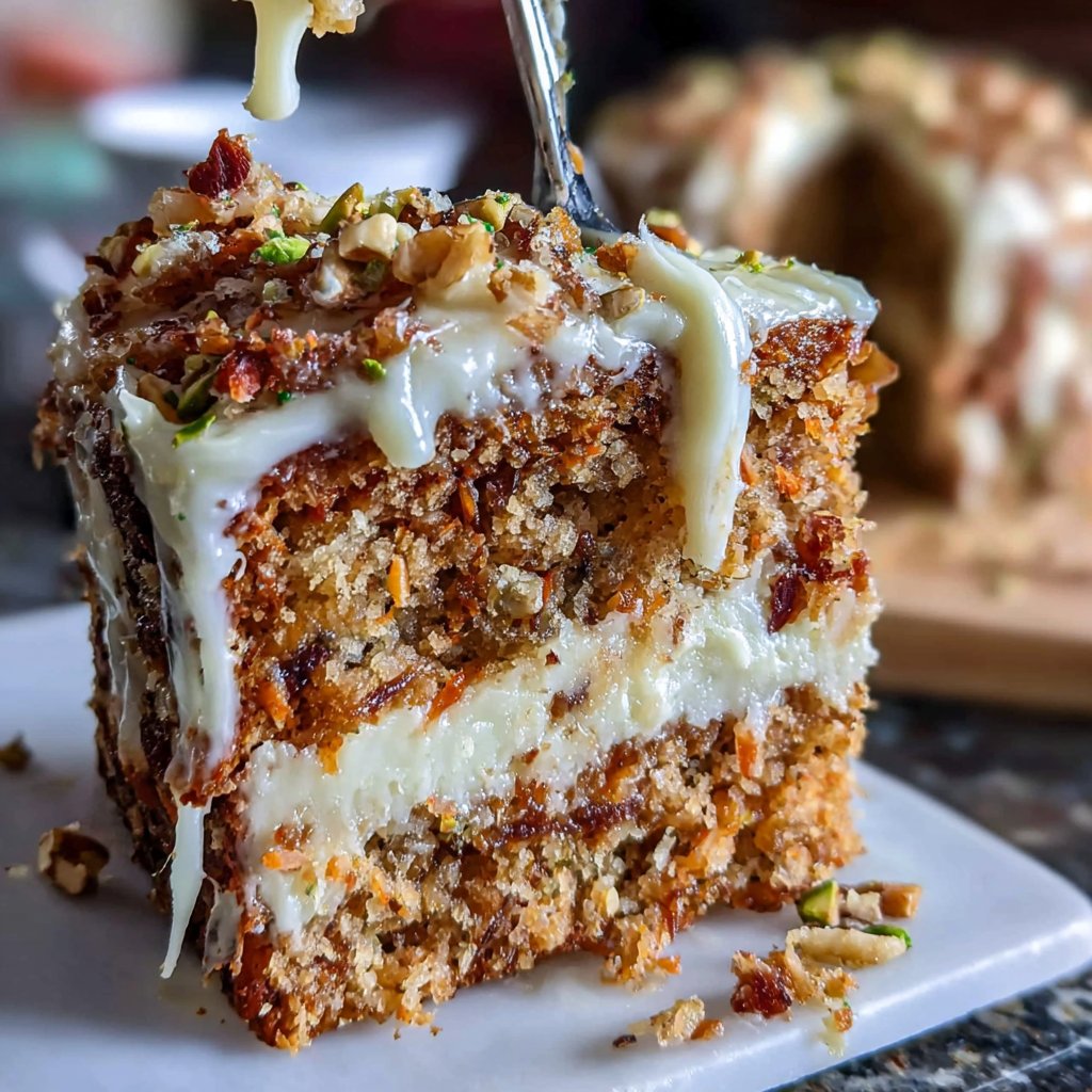 Carrot Pistachio Spring Cake