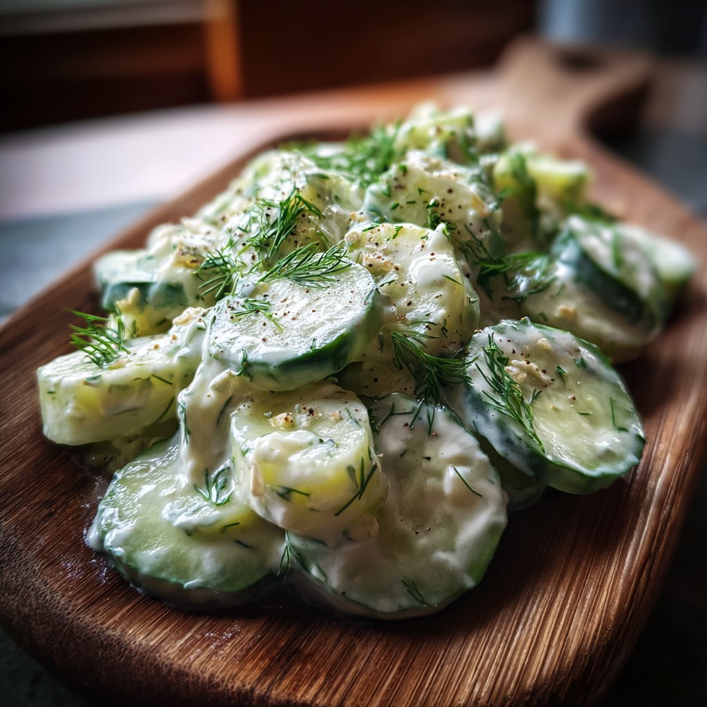 Creamy Cucumber Dill Salad