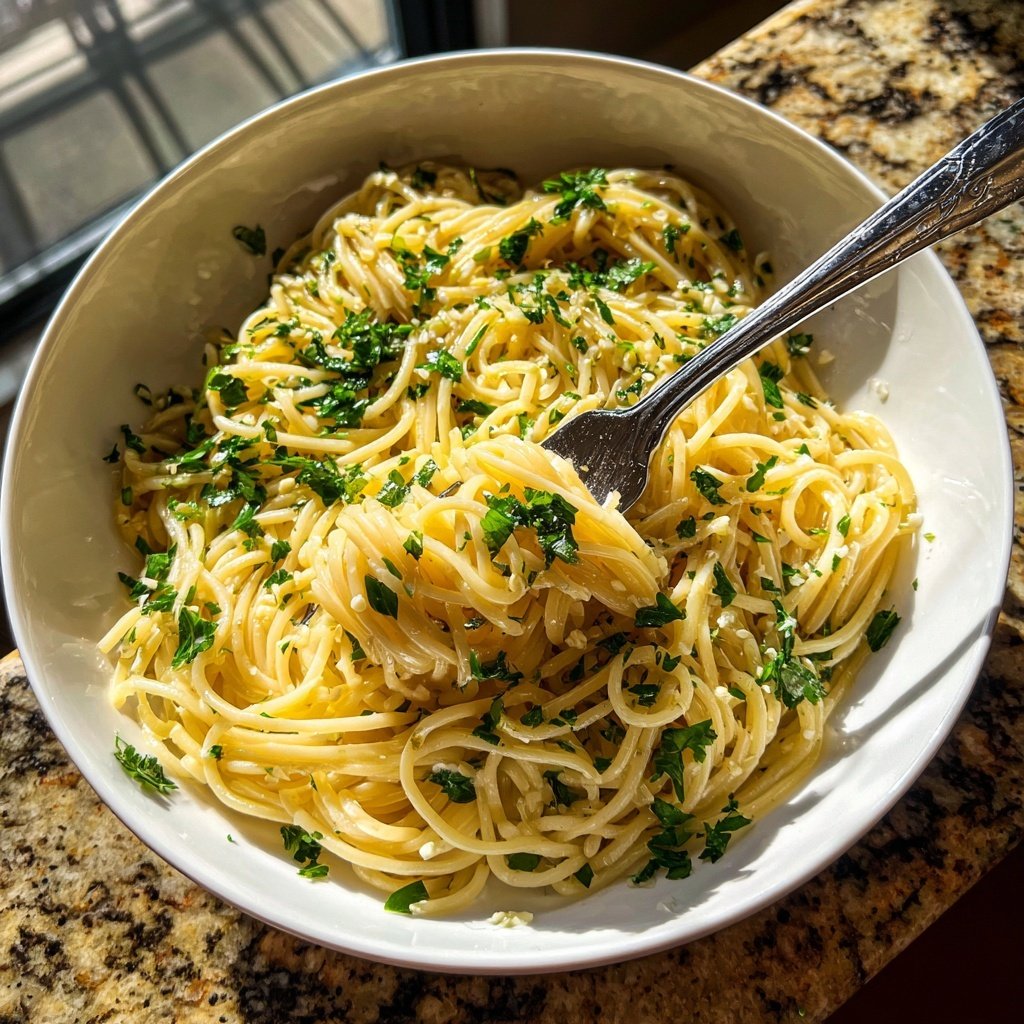 Quick Garlic Butter Pasta