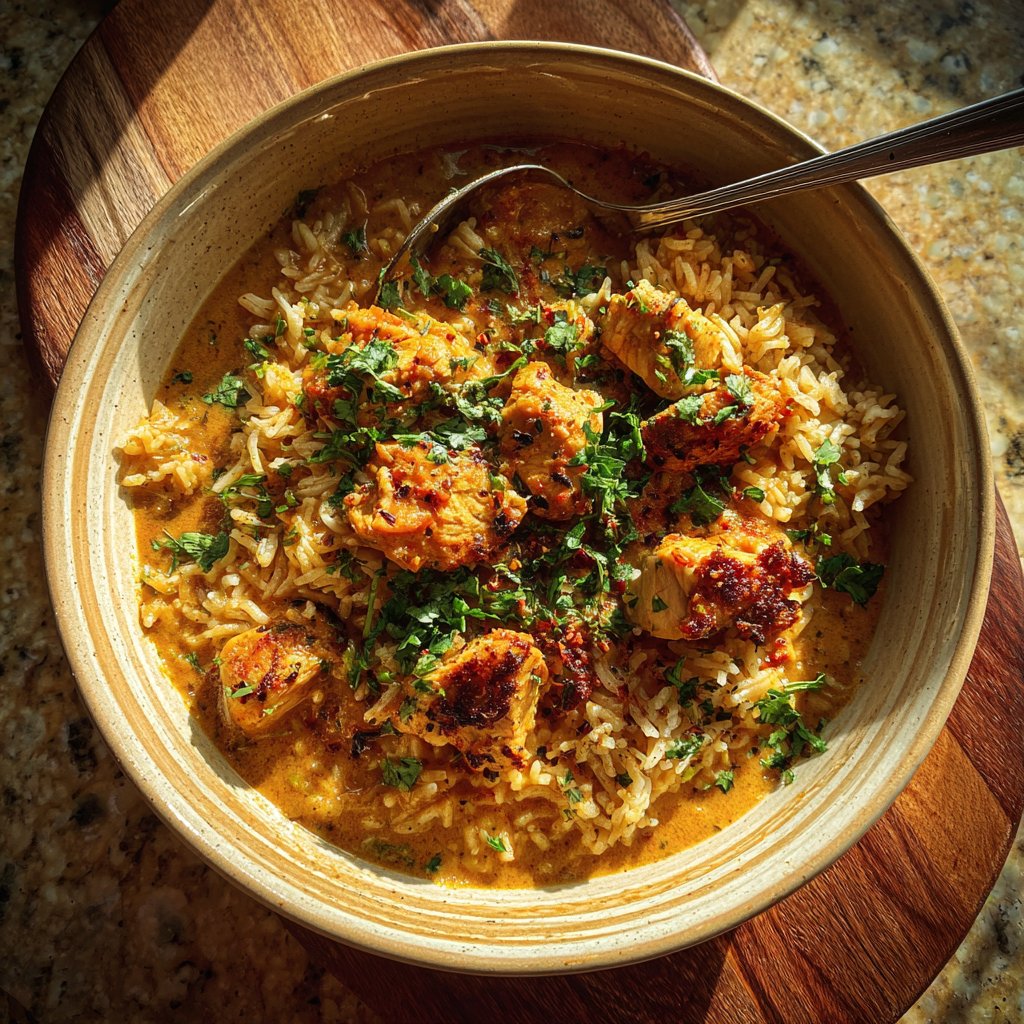 One Pot Butter Chicken and Rice