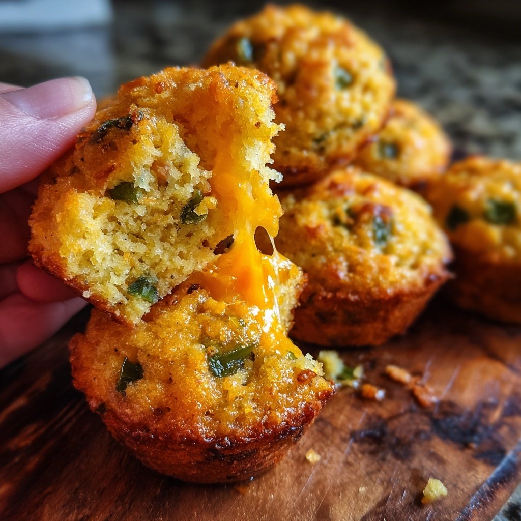Jalapeño Cheddar Cornbread Bites